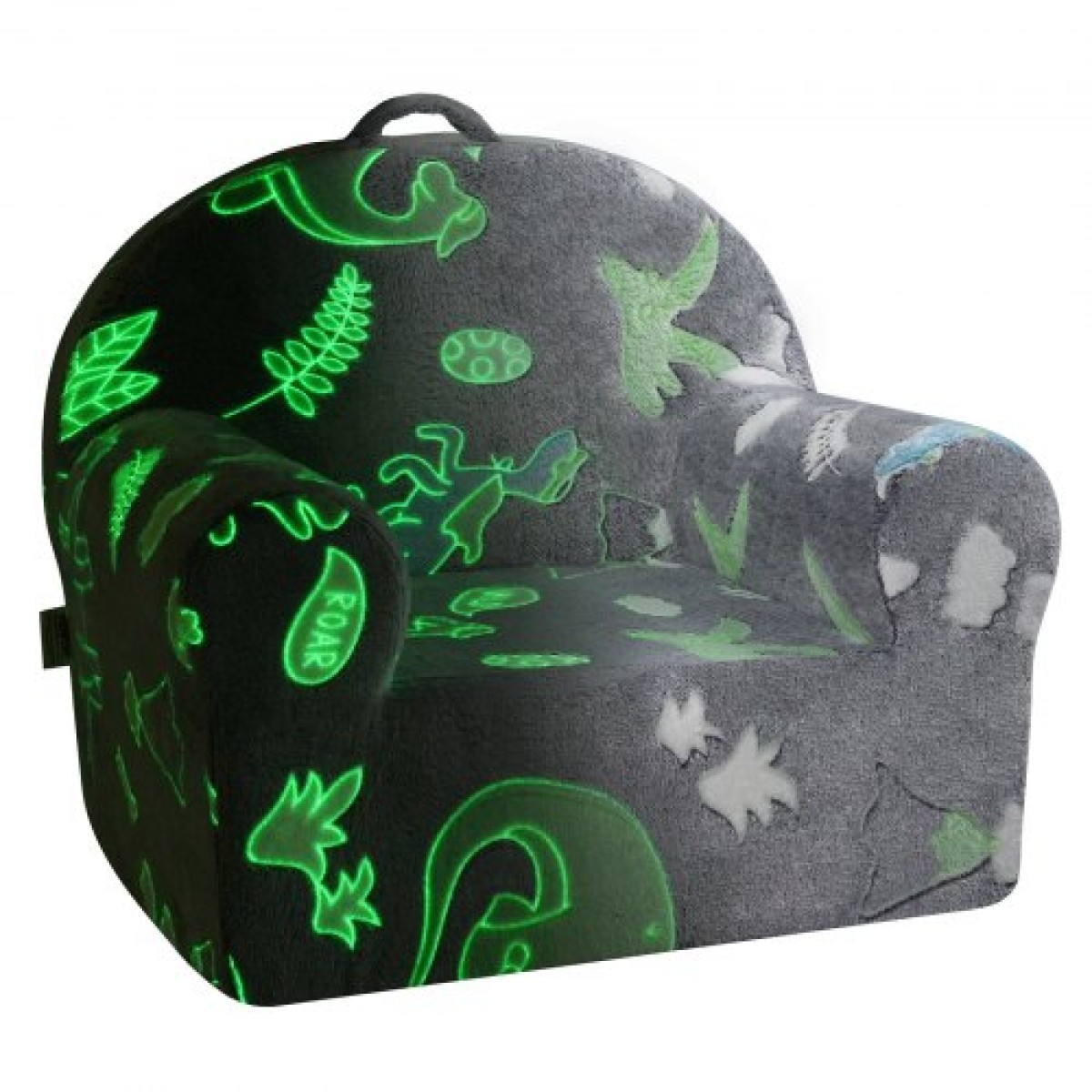 VEVOR Toddler Chair, Παιδική πολυθρόνα Comfy, Παιδική καρέκλα Καναπές-κρεβάτι Glow in The Dark, Παιδική καρέκλα Κάθισμα Playroom Έπιπλα για Παιδιά Κορίτσια & Αγόρια, Γκρι