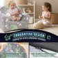 VEVOR Toddler Chair, Παιδική πολυθρόνα Comfy, Παιδική καρέκλα Καναπές-κρεβάτι Glow in The Dark, Παιδική καρέκλα Κάθισμα Playroom Έπιπλα για Παιδιά Κορίτσια & Αγόρια, Γκρι