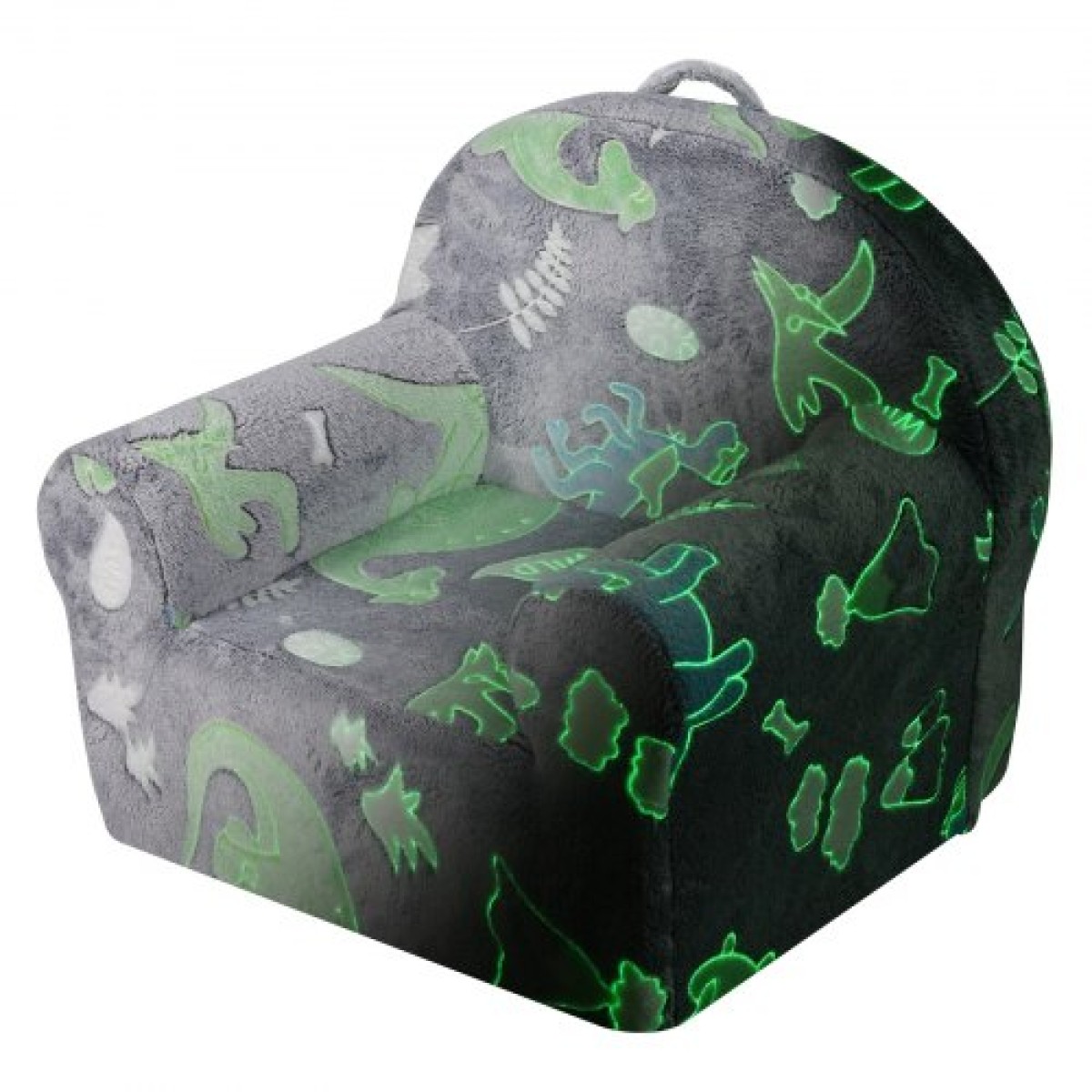 VEVOR Toddler Chair, Παιδική πολυθρόνα Comfy, Παιδική καρέκλα Καναπές-κρεβάτι Glow in The Dark, Παιδική καρέκλα Κάθισμα Playroom Έπιπλα για Παιδιά Κορίτσια & Αγόρια, Γκρι