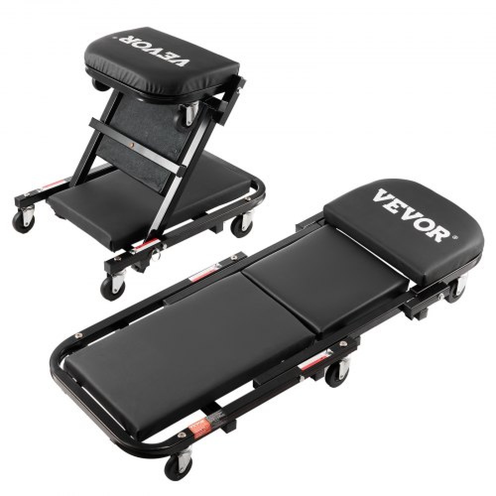 VEVOR 101,6 cm Foldable Z Garage Creeper Mechanic Creeper Σκαμπό 204,1 kg Χωρητικότητα