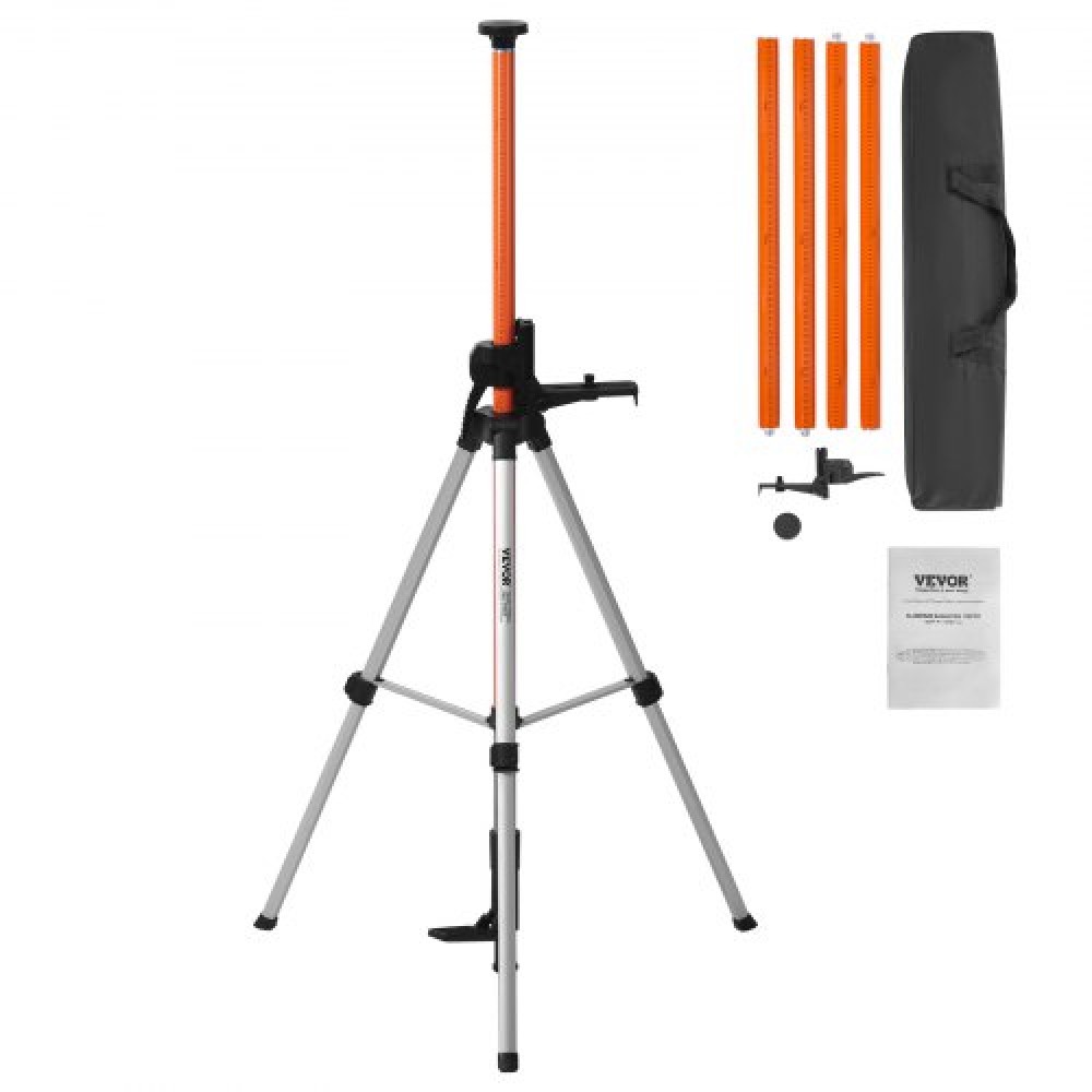 VEVOR Laser Level Tripod 10,2 cm-20 & 20,3 cm-11 Thread 1040-3400 mm Height Adjust