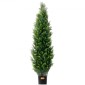 VEVOR 2 Pack 152,4 cm Artificial Cedar Topiary Tree Faux Plant UV Decor In/Outdoor