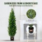 VEVOR 2 Pack 152,4 cm Artificial Cedar Topiary Tree Faux Plant UV Decor In/Outdoor