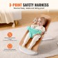 VEVOR Baby Bouncer, Πτυσσόμενο κάθισμα Bouncer για μωρά 0-9 μηνών, Καρέκλα Bouncer για νεογέννητο με 2 γωνίες ανάκλισης & λουρί 3 σημείων, φορητό βρεφικό ρολό με τσάντα μεταφοράς για εσωτερικούς χώρους, Camel
