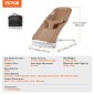 VEVOR Baby Bouncer, Πτυσσόμενο κάθισμα Bouncer για μωρά 0-9 μηνών, Καρέκλα Bouncer για νεογέννητο με 2 γωνίες ανάκλισης & λουρί 3 σημείων, φορητό βρεφικό ρολό με τσάντα μεταφοράς για εσωτερικούς χώρους, Camel