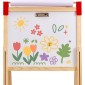VEVOR Art Easel for Kids, 3 σε 1 Ξύλινο Παιδικό καλλιτεχνικό καβαλέτο διπλής όψεως με μαγνητικό πίνακα, μαυροπίνακα, ρολό χαρτιού, ρυθμιζόμενο όρθιο πίνακα σχεδίασης με αξεσουάρ ζωγραφικής, αποθήκευση για αγόρι κορίτσι