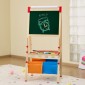 VEVOR Art Easel for Kids, 3 σε 1 Ξύλινο Παιδικό καλλιτεχνικό καβαλέτο διπλής όψεως με μαγνητικό πίνακα, μαυροπίνακα, ρολό χαρτιού, ρυθμιζόμενο όρθιο πίνακα σχεδίασης με αξεσουάρ ζωγραφικής, αποθήκευση για αγόρι κορίτσι