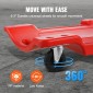 VEVOR Mechanic Plastic Creeper, 1016 mm, χωρητικότητας 158,8 kg Automotive Rolling Garage Creeper με χυτευμένο εργονομικό σώμα HDPE με επένδυση και διπλούς δίσκους εργαλείων 6 τροχούς, για επισκευή αυτοκινήτων Garage Shop