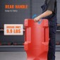 VEVOR Mechanic Plastic Creeper, 1016 mm, χωρητικότητας 158,8 kg Automotive Rolling Garage Creeper με χυτευμένο εργονομικό σώμα HDPE με επένδυση και διπλούς δίσκους εργαλείων 6 τροχούς, για επισκευή αυτοκινήτων Garage Shop