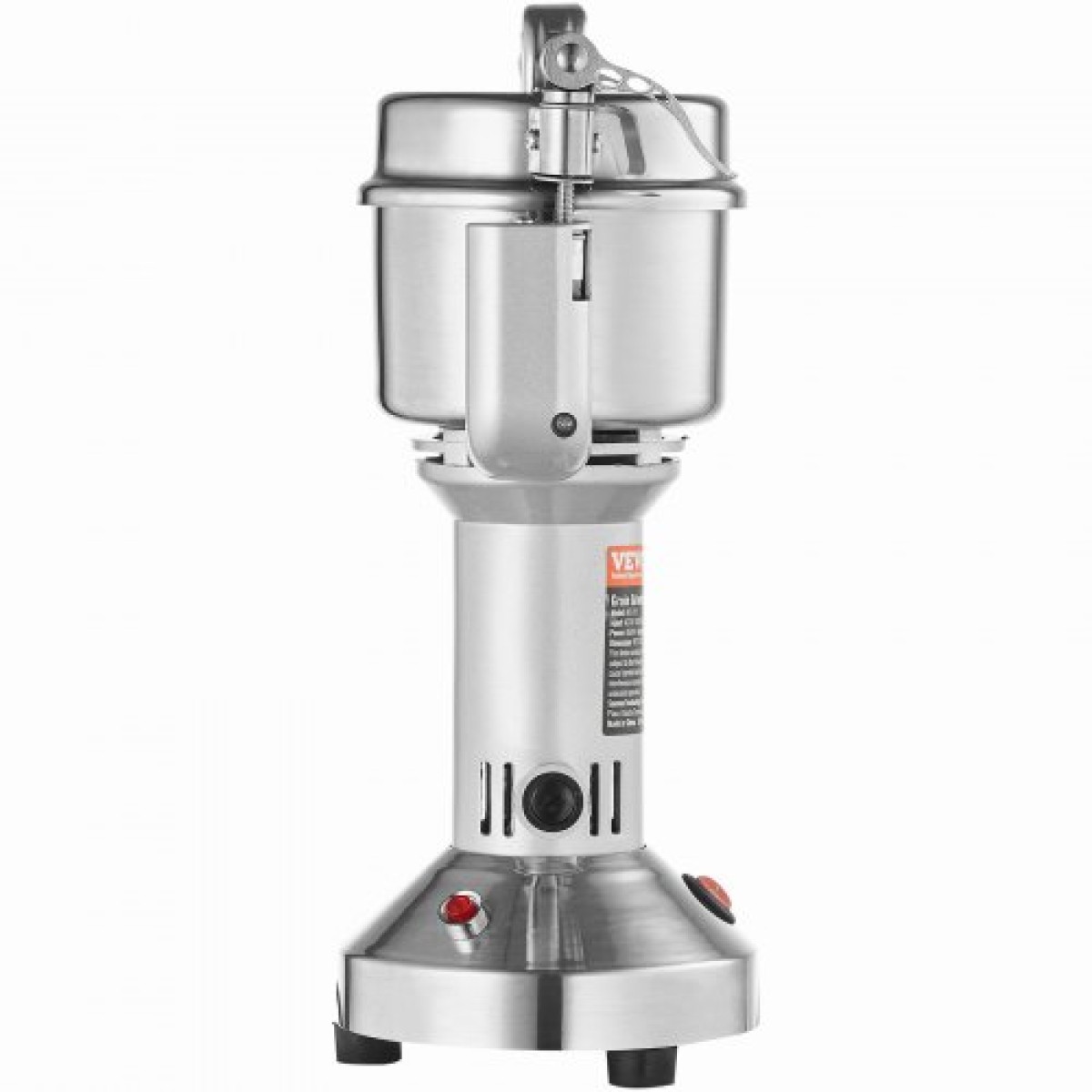 VEVOR Ηλεκτρικός μύλος σιτηρών VEVOR 150g, Εμπορικοί μύλοι μπαχαρικών υψηλής ταχύτητας 850W, Μηχανή σε σκόνη πολτοποιητής από ανοξείδωτο χάλυβα, για ξηρούς κόκκους Μπαχαρικά Δημητριακά Καφές πιπέρι καλαμποκιού, ίσιος τύπος
