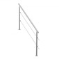 VEVOR 180,1 cm Κιγκλιδώματα για Εξωτερικά σκαλοπάτια 2 Εγκάρσιες ράβδοι Σκάλα για Βεράντα