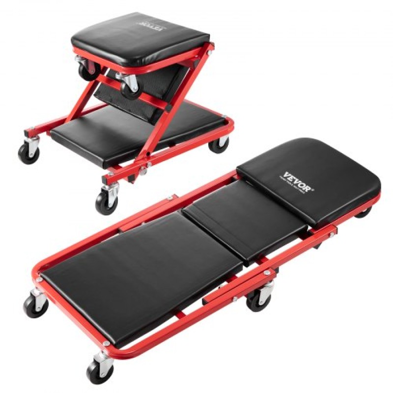 VEVOR 91,4 cm Foldable Z Garage Creeper Mechanic Creeper Σκαμπό 136,1 kg Χωρητικότητα