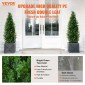 VEVOR 2 Pack 121,9 cm Artificial Cedar Topiary Tree Faux Plant UV Decor In/Outdoor
