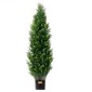 VEVOR 2 Pack 121,9 cm Artificial Cedar Topiary Tree Faux Plant UV Decor In/Outdoor
