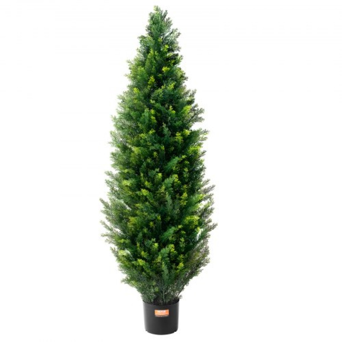 VEVOR 2 Pack 121,9 cm Artificial Cedar Topiary Tree Faux Plant UV Decor In/Outdoor
