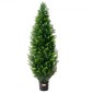 VEVOR 2 Pack 121,9 cm Artificial Cedar Topiary Tree Faux Plant UV Decor In/Outdoor