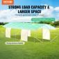 Θερμοκήπιο VEVOR Walk-in Tunnel, σήραγγα θερμοκηπίου Hoop House 29,5x9,8x6,6 ft, Hot House Plant Peaked Roof με πλαίσιο από γαλβανισμένο χάλυβα, πράσινο κάλυμμα PE, πόρτα με φερμουάρ και 12 παράθυρα για εξωτερικούς χώρους