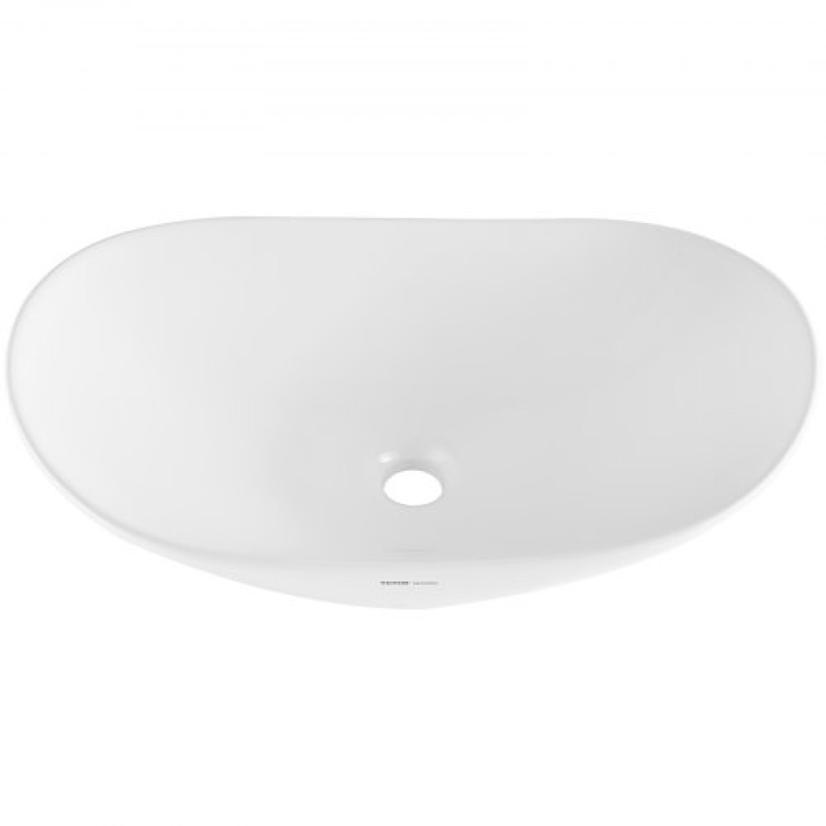VEVOR Οβάλ Νεροχύτης Σκάφους, 23,3" x 14,2" Πάγκος Μπολ Νεροχύτης Μπάνιου, Λευκοί Κεραμικοί Νεροχύτες Μπάνιου πάνω από τον πάγκο, Νεροχύτης Μπολ με Μοντέρνο Στιλ, Καλά Συσκευασμένος για Μπάνιο, Ξενοδοχείο, Τουαλέτα, RV