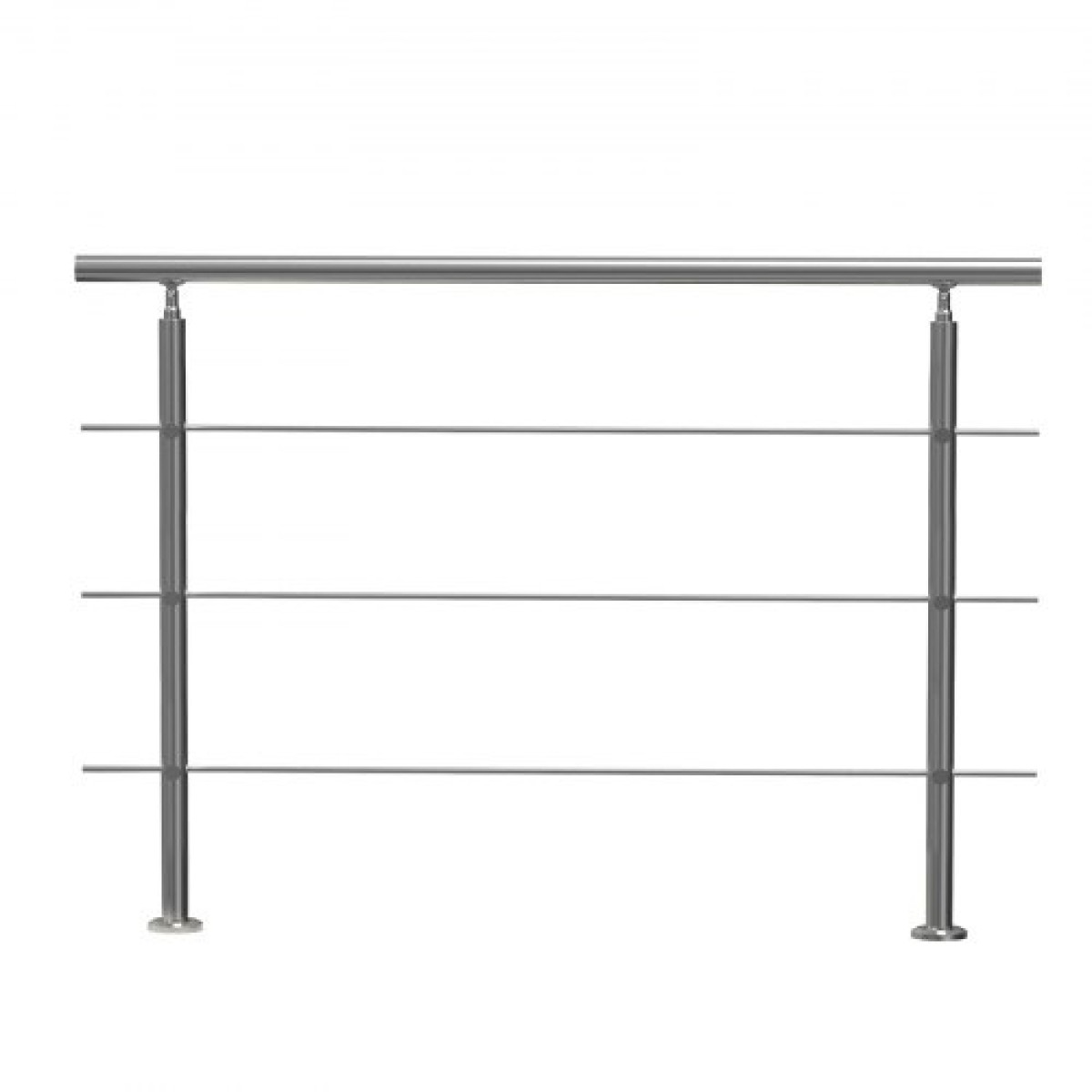 VEVOR 149,9 cm Χειρολαβές για Εξωτερικά σκαλοπάτια 3 Εγκάρσιες ράβδοι Σκάλα για Βεράντα