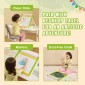 Σετ αξεσουάρ VEVOR Easel, 32 ΤΕΜ. Kid's Art Easel Painting Kit που περιλαμβάνει κιμωλίες, μαρκαδόρους στεγνώματος & ρολά χαρτιού, σετ προμηθειών για επιτραπέζιο καβαλέτο τέχνης, αξεσουάρ ζωγραφικής για νήπια αγόρια και κορίτσια