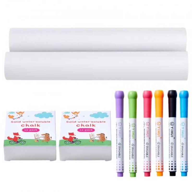 Σετ αξεσουάρ VEVOR Easel, 32 ΤΕΜ. Kid's Art Easel Painting Kit που περιλαμβάνει κιμωλίες, μαρκαδόρους στεγνώματος & ρολά χαρτιού, σετ προμηθειών για επιτραπέζιο καβαλέτο τέχνης, αξεσουάρ ζωγραφικής για νήπια αγόρια και κορίτσια