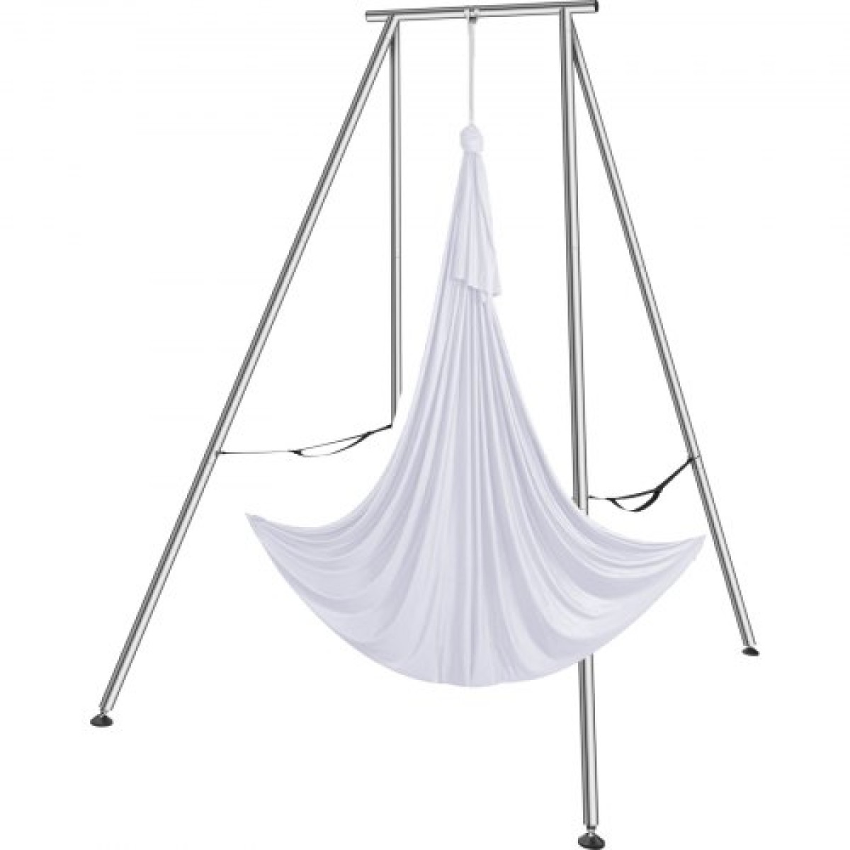 VEVOR Aerial Yoga Frame & Yoga Hammock, Professional Yoga Stand Swing ύψους 9,67 ποδιών, έρχεται με Aerial αιώρα 6,6 Yards, Μέγιστη χωρητικότητα φορτίου 551,15 lbs Εξέδρα γιόγκα για εσωτερικούς εξωτερικούς χώρους Aerial Yoga, λευκό