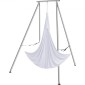 VEVOR Aerial Yoga Frame & Yoga Hammock, Professional Yoga Stand Swing ύψους 9,67 ποδιών, έρχεται με Aerial αιώρα 6,6 Yards, Μέγιστη χωρητικότητα φορτίου 551,15 lbs Εξέδρα γιόγκα για εσωτερικούς εξωτερικούς χώρους Aerial Yoga, λευκό