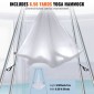 VEVOR Aerial Yoga Frame & Yoga Hammock, Professional Yoga Stand Swing ύψους 9,67 ποδιών, έρχεται με Aerial αιώρα 6,6 Yards, Μέγιστη χωρητικότητα φορτίου 551,15 lbs Εξέδρα γιόγκα για εσωτερικούς εξωτερικούς χώρους Aerial Yoga, λευκό