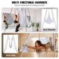 VEVOR Aerial Yoga Frame & Yoga Hammock, Professional Yoga Stand Swing ύψους 9,67 ποδιών, έρχεται με Aerial αιώρα 6,6 Yards, Μέγιστη χωρητικότητα φορτίου 551,15 lbs Εξέδρα γιόγκα για εσωτερικούς εξωτερικούς χώρους Aerial Yoga, λευκό