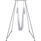 VEVOR Aerial Yoga Frame & Yoga Hammock, Professional Yoga Stand Swing ύψους 9,67 ποδιών, έρχεται με Aerial αιώρα 6,6 Yards, Μέγιστη χωρητικότητα φορτίου 551,15 lbs Εξέδρα γιόγκα για εσωτερικούς εξωτερικούς χώρους Aerial Yoga, λευκό