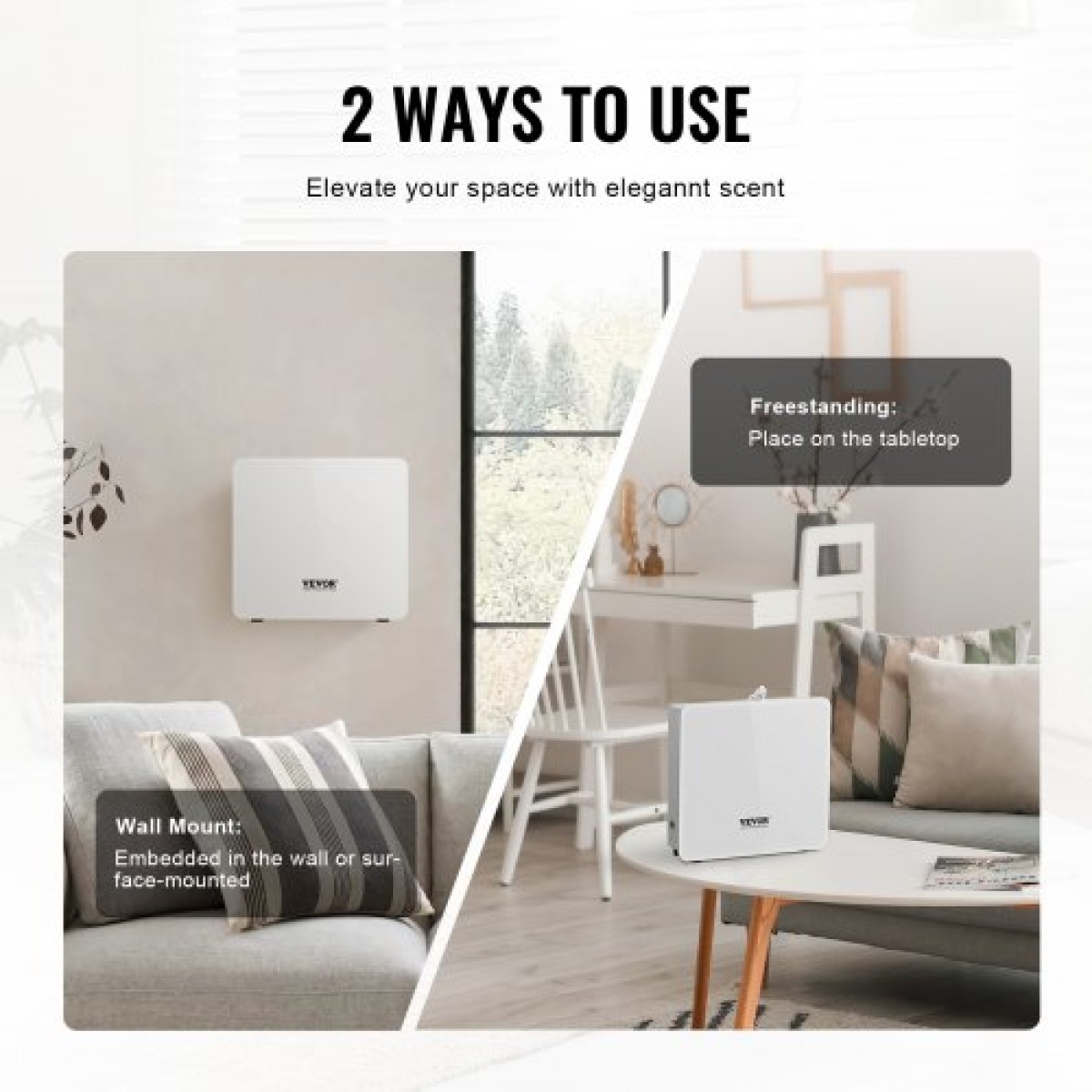 VEVOR Scent Air Machine for Home 480ML Cold Air Diffuser 2500sq.ft Χωρίς νερό