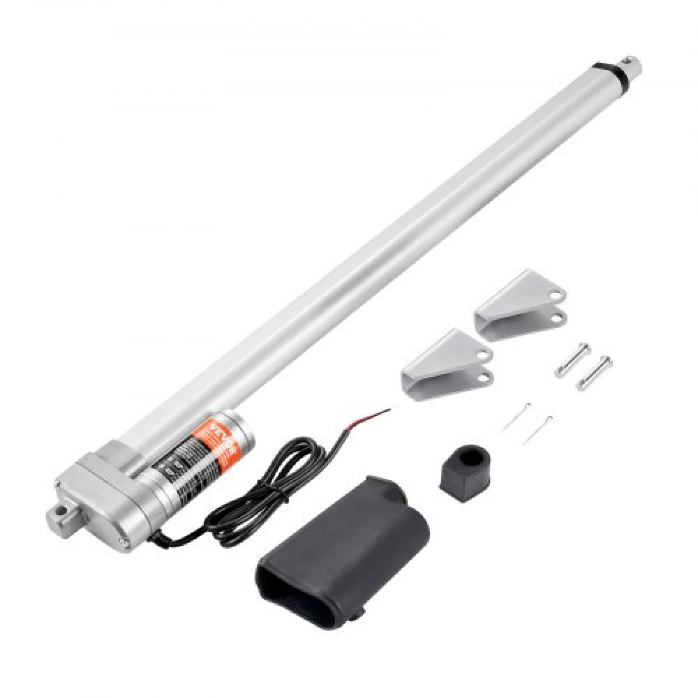 VEVOR Linear Actuator 12V 20 Inch IP65 Waterproof Actuator 660lbs/3000N 0.19"/s