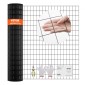 Πανί VEVOR Hardware, 1220 x 15240 mm Ρολό από γαλβανισμένο συρμάτινο πλέγμα, 16 Gauge ρολό συρμάτινο φράχτη κοτόπουλου, μεταλλικό συρμάτινο πλέγμα επικάλυψης βινυλίου για φράγμα κοτέτσι, φράχτες φιδιών κουνελιών, περιβλήματα πουλερικών
