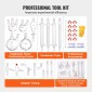 VEVOR Lab Distillation Kit, 3.3 Boro Lab Glassware Distillation Kit with 24, 40 Joint, 1000ml Esential Oil Distillation Apparatus Kit, 32 τμχ Σετ εξοπλισμού γυαλικών
