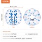 Φουσκωτή μπάλα προφυλακτήρα VEVOR 1-pack, 4FT/1,2M Body Sumo Zorb Balls για εφήβους και ενήλικες, πάχους 0,8mm PVC Human Hamster Bubble Balls για ομαδικό παιχνίδι σε εξωτερικό χώρο, παιχνίδια προφυλακτήρα Bopper για κήπο, αυλή, πάρκο