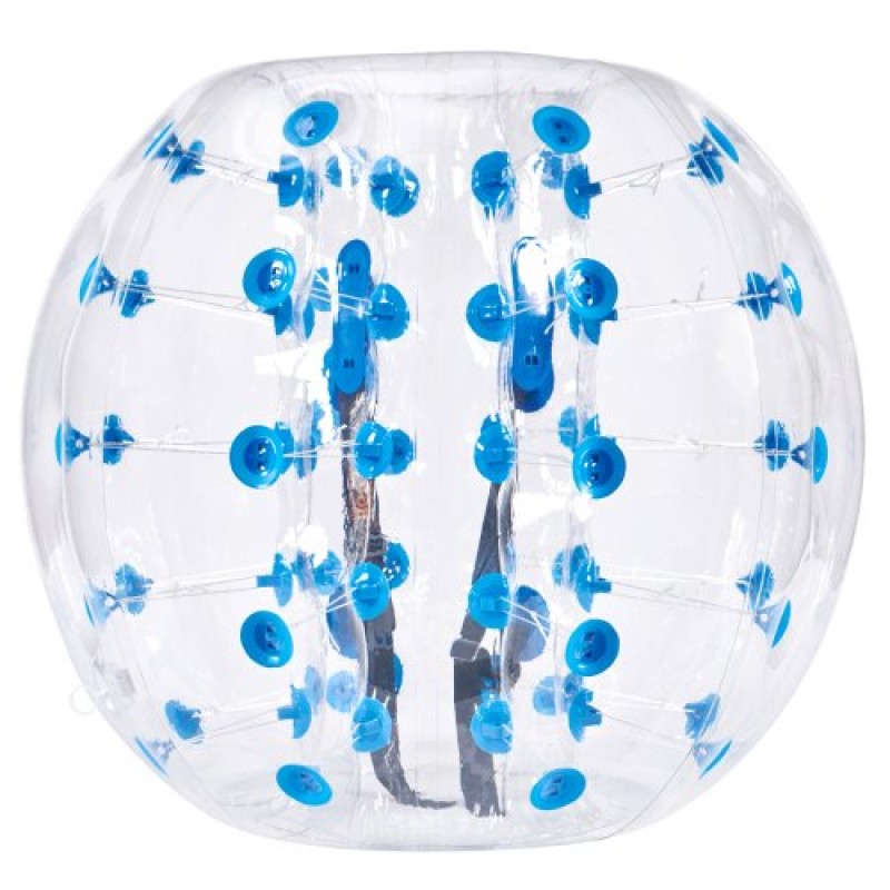 Φουσκωτή μπάλα προφυλακτήρα VEVOR 1-pack, 4FT/1,2M Body Sumo Zorb Balls για εφήβους και ενήλικες, πάχους 0,8mm PVC Human Hamster Bubble Balls για ομαδικό παιχνίδι σε εξωτερικό χώρο, παιχνίδια προφυλακτήρα Bopper για κήπο, αυλή, πάρκο