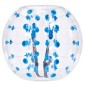 Φουσκωτή μπάλα προφυλακτήρα VEVOR 1-pack, 4FT/1,2M Body Sumo Zorb Balls για εφήβους και ενήλικες, πάχους 0,8mm PVC Human Hamster Bubble Balls για ομαδικό παιχνίδι σε εξωτερικό χώρο, παιχνίδια προφυλακτήρα Bopper για κήπο, αυλή, πάρκο