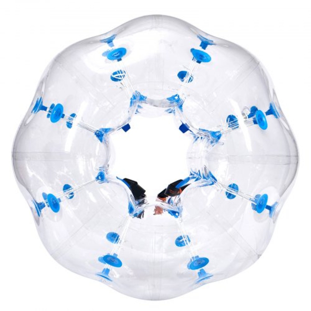 Φουσκωτή μπάλα προφυλακτήρα VEVOR 1-pack, 4FT/1,2M Body Sumo Zorb Balls για εφήβους και ενήλικες, πάχους 0,8mm PVC Human Hamster Bubble Balls για ομαδικό παιχνίδι σε εξωτερικό χώρο, παιχνίδια προφυλακτήρα Bopper για κήπο, αυλή, πάρκο