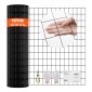 Ύφασμα VEVOR Hardware, 910 x 15240 mm Ρολό από γαλβανισμένο συρμάτινο πλέγμα, 16 Gauge ρολό συρμάτινο φράχτη κοτόπουλου, μεταλλικό συρμάτινο πλέγμα επικάλυψης βινυλίου για φράγμα κοτέτσι, φράχτες φιδιών κουνελιών, περιβλήματα πουλερικών