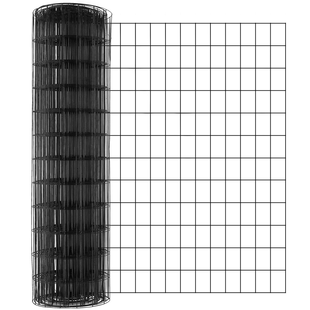 Ύφασμα VEVOR Hardware, 910 x 15240 mm Ρολό από γαλβανισμένο συρμάτινο πλέγμα, 16 Gauge ρολό συρμάτινο φράχτη κοτόπουλου, μεταλλικό συρμάτινο πλέγμα επικάλυψης βινυλίου για φράγμα κοτέτσι, φράχτες φιδιών κουνελιών, περιβλήματα πουλερικών