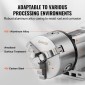 VEVOR Dividing Head, K11-100mm 3-Jaw Chuck, CNC Router Milling Machine Περιστροφικός άξονας 4th Axis Axis Indexing Head, 66 mm(2,6")/65 mm Κεντρικό ύψος MT2 Tailstock 6:1 Gear Ratio, Universal for Eng