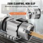 VEVOR Dividing Head, K11-100mm 3-Jaw Chuck, CNC Router Milling Machine Περιστροφικός άξονας 4th Axis Axis Indexing Head, 66 mm(2,6")/65 mm Κεντρικό ύψος MT2 Tailstock 6:1 Gear Ratio, Universal for Eng