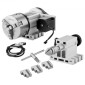VEVOR Dividing Head, K11-100mm 3-Jaw Chuck, CNC Router Milling Machine Περιστροφικός άξονας 4th Axis Axis Indexing Head, 66 mm(2,6")/65 mm Κεντρικό ύψος MT2 Tailstock 6:1 Gear Ratio, Universal for Eng