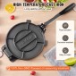 Πρέσα τορτίγιας VEVOR, Πρέσα τορτίγιας και Roti 10 ιντσών, Πρέσα Tortilladora Heavy Duty από χυτοσίδηρο, Pre-seasoned Pataconera Maker με 100 τμχ χαρτί περγαμηνής, Ζυμοποιός για τορτίγια αλευριού, Tawa, ασήμι