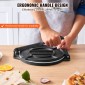 Πρέσα τορτίγιας VEVOR, Πρέσα τορτίγιας και Roti 10 ιντσών, Πρέσα Tortilladora Heavy Duty από χυτοσίδηρο, Pre-seasoned Pataconera Maker με 100 τμχ χαρτί περγαμηνής, Ζυμοποιός για τορτίγια αλευριού, Tawa, ασήμι