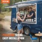 VEVOR Concession Window 36"x36", Παράθυρο σέρβις Food Truck από κράμα αλουμινίου με τέντα πόρτα & σύρσιμο άγκιστρο, παράθυρο σερβιρίσματος βάσης έως 85 μοιρών για τρέιλερ παραχώρησης φορτηγών τροφίμων, γυαλί Δεν περιλαμβάνεται