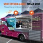 VEVOR Concession Window 36"x36", Παράθυρο σέρβις Food Truck από κράμα αλουμινίου με τέντα πόρτα & σύρσιμο άγκιστρο, παράθυρο σερβιρίσματος βάσης έως 85 μοιρών για τρέιλερ παραχώρησης φορτηγών τροφίμων, γυαλί Δεν περιλαμβάνεται