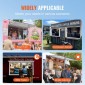 VEVOR Concession Window 36"x36", Παράθυρο σέρβις Food Truck από κράμα αλουμινίου με τέντα πόρτα & σύρσιμο άγκιστρο, παράθυρο σερβιρίσματος βάσης έως 85 μοιρών για τρέιλερ παραχώρησης φορτηγών τροφίμων, γυαλί Δεν περιλαμβάνεται