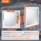 VEVOR Concession Window 36"x36", Παράθυρο σέρβις Food Truck από κράμα αλουμινίου με τέντα πόρτα & σύρσιμο άγκιστρο, παράθυρο σερβιρίσματος βάσης έως 85 μοιρών για τρέιλερ παραχώρησης φορτηγών τροφίμων, γυαλί Δεν περιλαμβάνεται