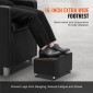 VEVOR Shampoo Backwash Chair, 661.4 LBS Loading Salon & Spa Hair Washing Station, Backwash Barber Shampoo Bowl and Chair, Beauty Spa Massage Εξοπλισμός κομμωτικής με κεραμικό μπολ και φαρδύ υποπόδιο